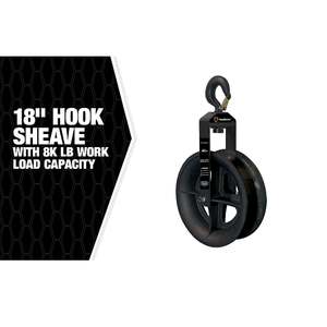 18" AL Hook Sheave SHS18-8