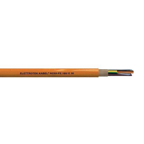 2/0 AWG 3C Solid/Stranded Bare Copper Unshielded XLPE HFFR N2XH-FE 0.6/1KV Security Cable