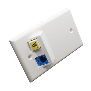 2 Port Angled Single Gang Ul Abs White Keystone Wall Plate S45-3202AW (Pack of 115)