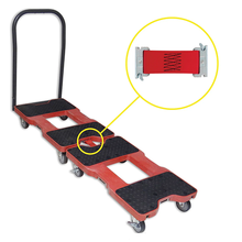 Snap-Loc General Purpose E-Track Push Cart Red Dolly SL1200P4TR