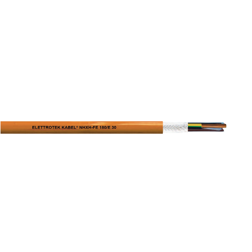 2/0 AWG 4C Solid/Stranded Bare Copper Shielded Glass-Fibre Wrap Polymer NHXH-FE 0.6/1KV Security Cable