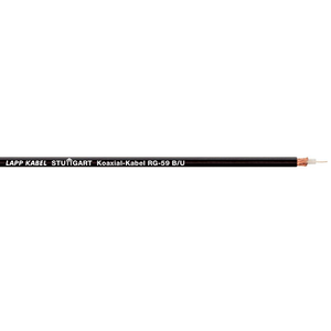 1x0.6 mm² Gaalnet Solid Copper Clad Steel Shield BC Braid PE RG59/U Coaxial Cable