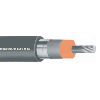 115-23-2134 250 MCM 1C Stranded Uncoated Copper Shield Okoguard Okoclear-TS MV-105 220mils 15KV Power Cable