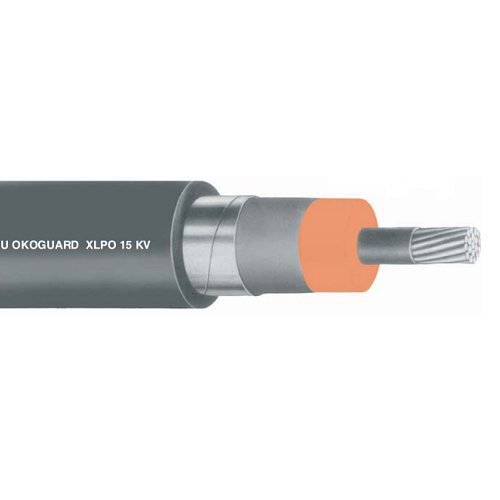 115-23-2047 4/0 AWG 1C Stranded Uncoated Copper Shield Okoguard Okoclear-TS MV-105 175mils 15KV Power Cable