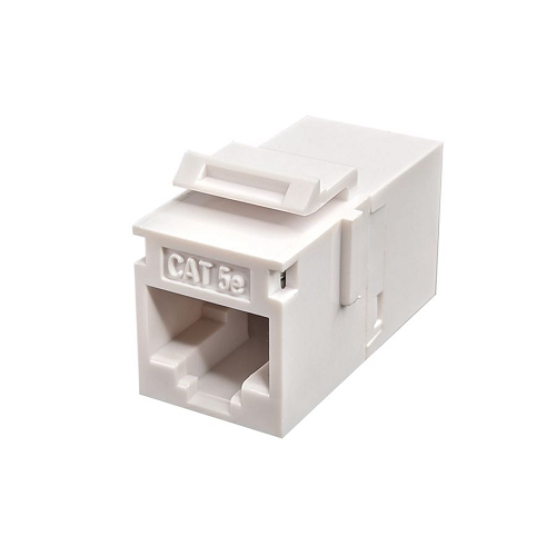 Cat5e Unshielded Feed-Thru Coupler White Keystone S45-3250W (Pack of 35)