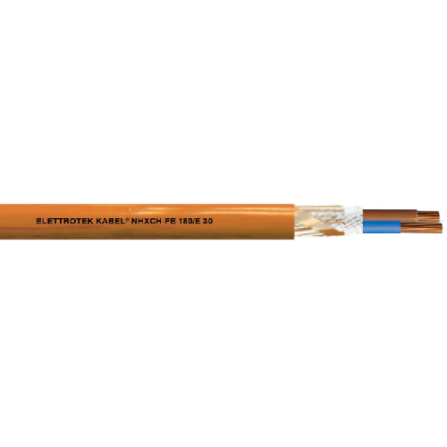 16 AWG 10C Solid/Stranded BC Tape Shielded Glass-Fibre Wrap Polymer NHXCH-FE 0.6/1KV Security Cable