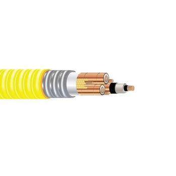 Type MV-105 Interlocked Armored Power Cable 5kV/8kV PVC Yellow Jacket