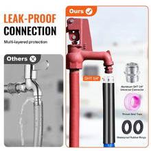 15FT Heated RV Water Hose-Self-Regulating, Antifreeze Protection to -45°F, BPA & Lead-Free, 5/8" I.D. with 3/4" GHT Adapter