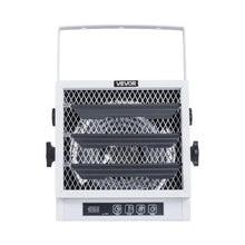 4800W Electric Garage Heater with Remote Control, Wall/Ceiling Mount Fan-Forced Heater – 240V White