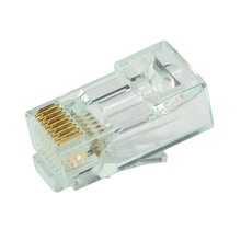 Cat6 Unshielded Pass Through RJ45 Modular Plugs Green Tint S45-1600 (100pcs/3Jar)