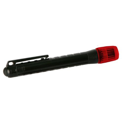 UK 2AAA Xenon Pen Light Red Lens Nonincendive Flash Light