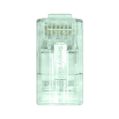 ProSeries Cat6 Unshielded with Cap45 Pass-Through RJ45 Modular Plugs Green Tint S45-1600P (100pcs/3Jar)