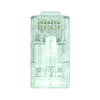 ProSeries Cat6 Unshielded Pass Through With Cap45 Clamshell RJ45 Modular Plugs Green Tint S45-1601P (50pcs/5Clamshell)