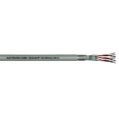 18 AWG 27P Stranded TC Shielded Armour Halogen-Free GAALSHIP TIG RFCU(i) 250V Offshore Cable