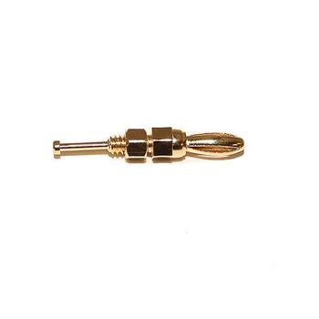 3mm Mini Gold Plated Threaded Banana Plug BU-P3276 (Pack Of 10)