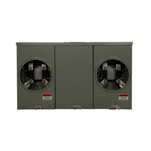 2-Gang 200A 600V Single-Phase Horizontal Ganged Meter Socket 1004401BCH