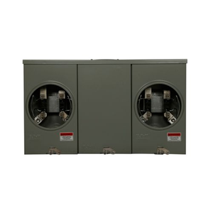 2-Gang 200A 600V Single-Phase Horizontal Ganged Meter Socket 1004401BCH