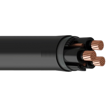 2/0 AWG 3C Copper MV-90 Non-Shielded XLPE Insulated PVC Jacketed 2.4 kV