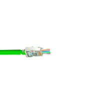 ProSeries Cat6 STP Shielded with Cap45 Pass-Through RJ45 Modular Plugs S45-1650P (50pcs/2Jar)