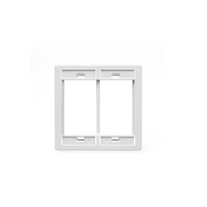 Dual Gang MOS Wallplate White 41290-DMW