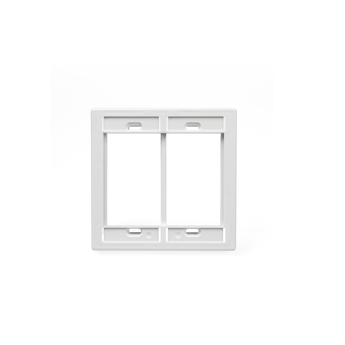 Dual Gang MOS Wallplate White 41290-DMW