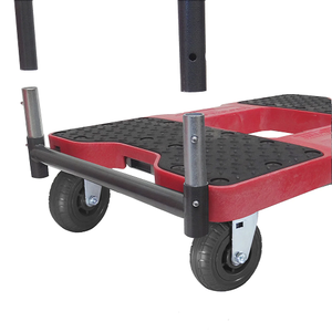 Snap-Loc Extreme-Duty E-Track Push Cart Red Dolly SL1600P6R