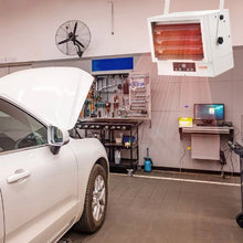 7500W Electric Garage Heater Wall/Ceiling Mount with Remote & Timer Hardwired Shop Heater
