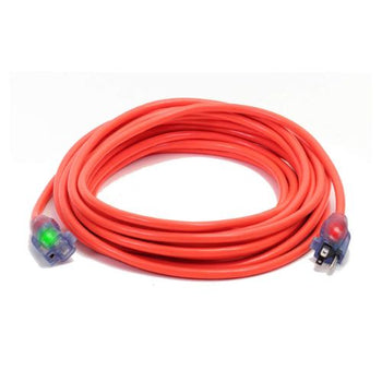 50FT 12/3 SJTW Cold Weather Extension Cord With CGM Orange