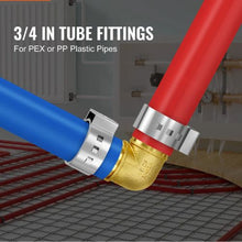 3/4" Brass Clamp-style Elbows for Heating System Pipe Fittings (50PCS)