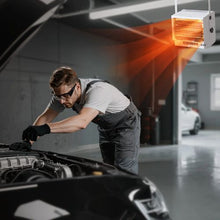 8500W Electric Garage Heater with Remote Timer & Overheat Protection – Wall/Ceiling Mount 240V White