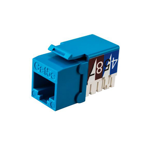 Cat5e Unshielded 90 Degree Jack Blue Keystone S45-3590BL (Pack of 45)