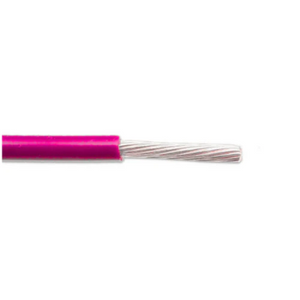 24 AWG 19 Stranded Unshielded M16878/17-BEE-0P Tinned Copper PVC Nylon Jacket 105C 600V Lead Wire Pink