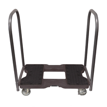 Snap-Loc Industrial Strength E-Track Push Cart Black Dolly SL1500P4B