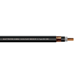 1/0 AWG 1C Bare Copper Unshielded EPR PVC 5/8KV 133% Gaalflex Type MV-105 Cable