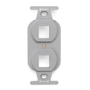 2-Port QUICKPORT Duplex Type 106 Insert Gray 41087-2GP