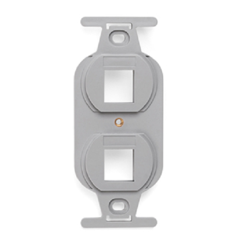 2-Port QUICKPORT Duplex Type 106 Insert Gray 41087-2GP