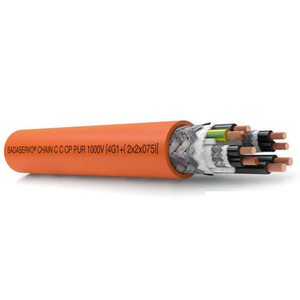 6/4C G + 18/1P Bare Copper Shielded pair with Overall Shield Servo Cable Chain C CP PUR UL/CSA 1000V