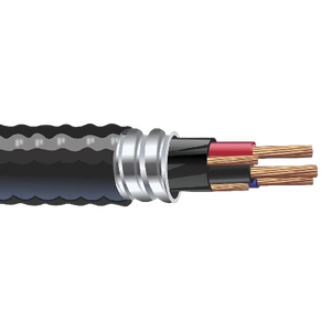 2/2 Teck 90 Bare Copper Aluminum Interlocked Armored Cable With Ground 1KV