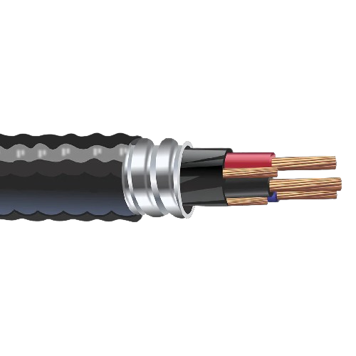 12/4 Teck 90 Bare Copper Aluminum Interlocked Armored Cable With Ground 1KV