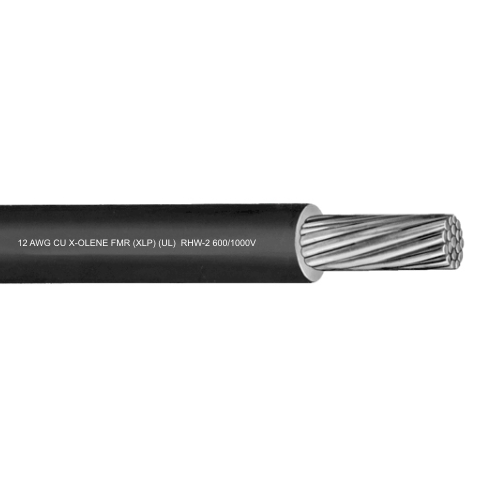 112-36-3021 12 AWG 1C Solid Bare Copper Unshielded X-Olene FMR RHW-2 Okonite Power And Control Cable