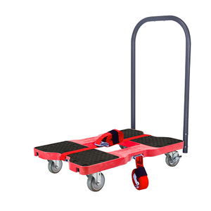 Snap-Loc Industrial Strength E-Track Push Cart Red Dolly SL1500P4R