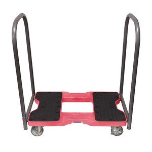 Snap-Loc Industrial Strength E-Track Push Cart Red Dolly SL1500P4R