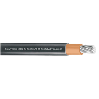 112-24-9273 750 MCM 1C 61Strand Bare Copper Unshielded Okoguard Okoclear-TS CSA RW90 RHW-2 1000V Tray Cable