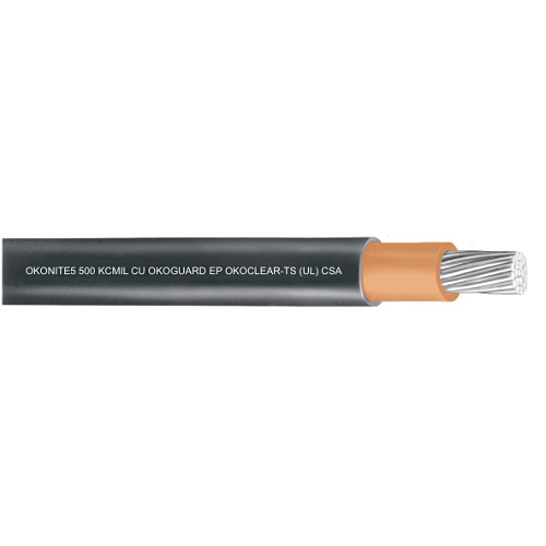 112-24-9275 1000 MCM 1C 61Strand Bare Copper Unshielded Okoguard Okoclear-TS CSA RW90 RHW-2 1000V Tray Cable