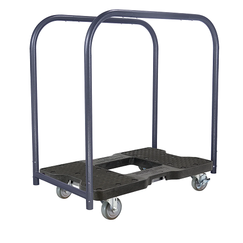 Snap-Loc Industrial Strength E-Track Panel Cart Black Dolly SL1500PC4B