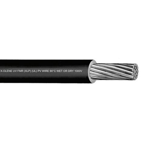 132-32-8006 8 AWG 1C 7Strand Aluminum Unshielded Okonite X-Olene UV FMR 600V Photovoltaic Wire