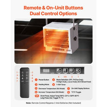 8500W Electric Garage Heater with Remote Timer & Overheat Protection – Wall/Ceiling Mount 240V White