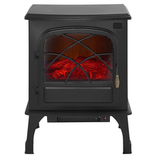 22.8-Inch Freestanding Electric Fireplace Stove Heater, 1500W 5120BTU Portable Fireplace