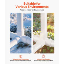 1" PVC Pipe Joints Elbow Connector 4-Way PVC Fittings (PACK 10)