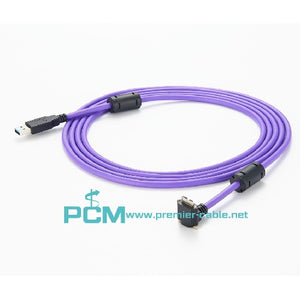 USB 3.0 A male to Micro-B male with Screw Lock Cables PCM-CLC-70